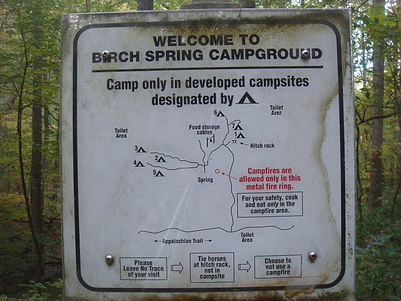 0300 2011.10.09 Birch Spring Campground Map