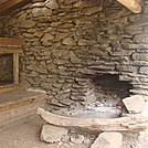 0309  2011.10.09 Mollies Ridge Shelter Fireplace by Attila in North Carolina & Tennessee Shelters