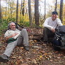 0333 2011.10.10 Matt And Rob Resting On The Trail South Of Sugar Tree Gap