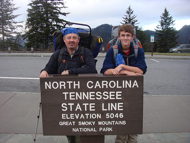 0383 2011.11.26 Gabe And Attila At Newfound Gap