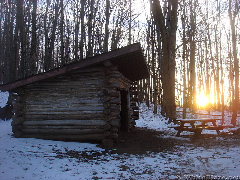 0561 2013.11.30 Sunrise At Hogback Ridge Shelter