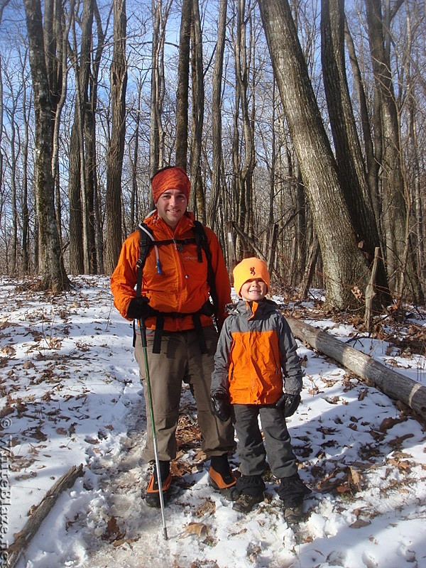 0564 2013.11.30 Buddy Backpacker With His Dad North Of High Rock