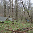 0632 2014.04.25 Our Hammock Campsite North Of Clyde Smith Shelter by Attila in Hammock camping