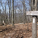 0842 2017.04.02 1/4 Way Sign On Big Walker Mountain by Attila in Trail & Blazes in Virginia & West Virginia