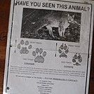 0891 2017.12.30 Doc's Knob Shelter Virginia Cougar Investigation