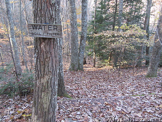 0917 2018.11.08 Water Source Side Trail South Of Bailey Gap Shelter