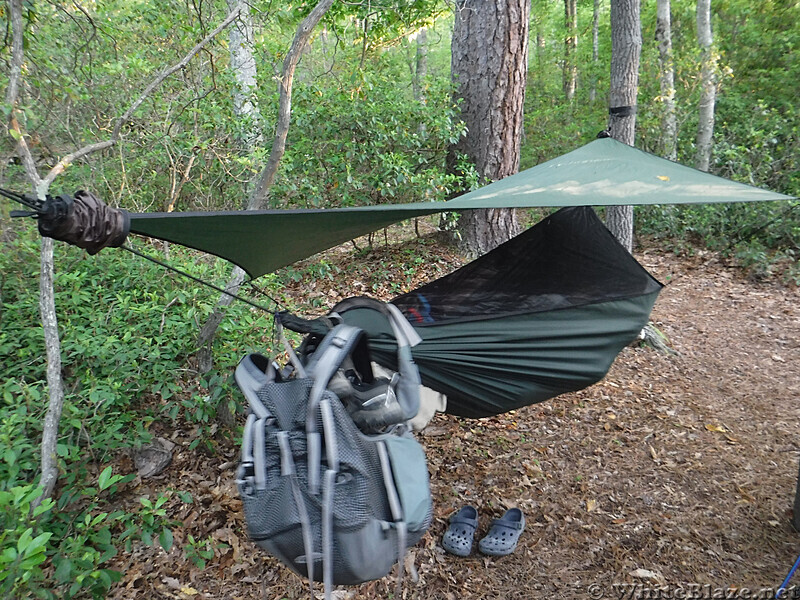 0929 2020.05.31 Hammock Setup On Campsite At War Spur Shelter