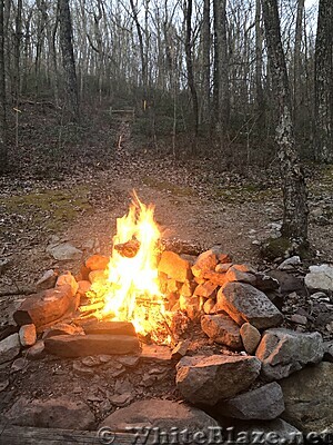 1021 2021.04.04 Campfire At Bobletts Gap Shelter