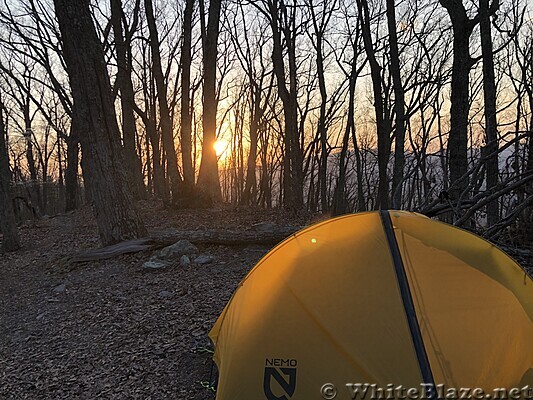 1031 2021.04.05 unset At Campsite on Fork Mountain Summit