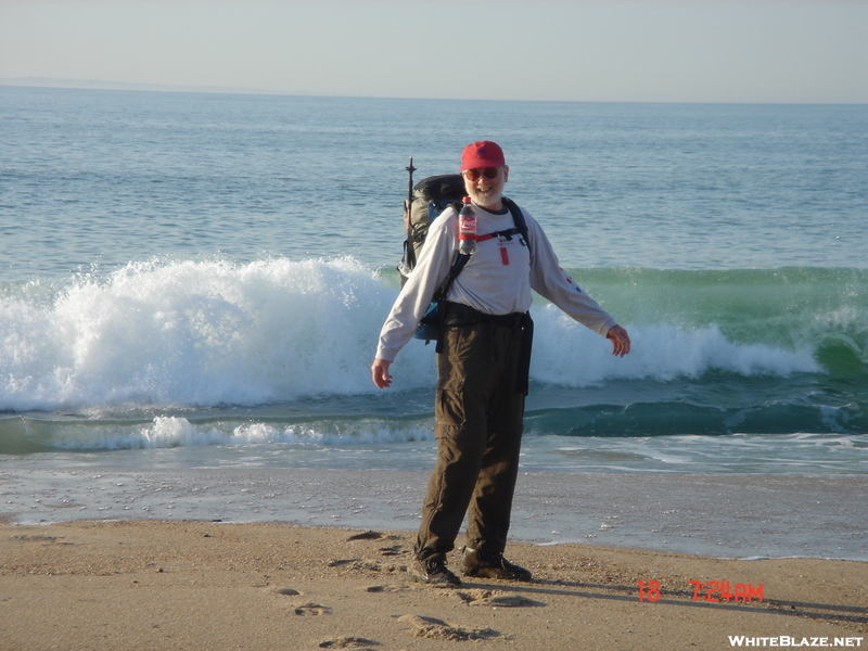 Chatter Is About To Get His Boots Washed (no, I Didn't Warn Him :d). Ri's North-south Trail April 20