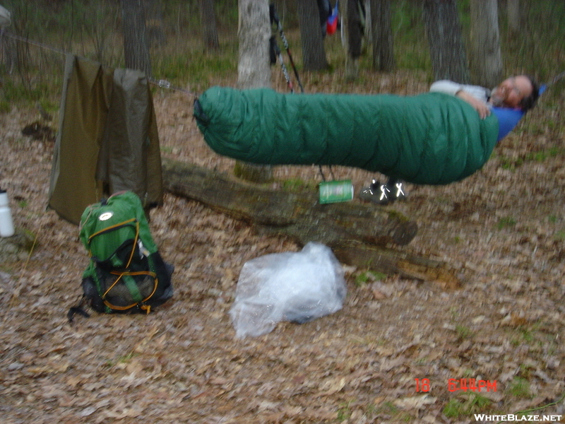 Levitating My Sleeping Bag Via Hammock Golite Feather-lite Bag