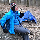 Mariano and his tarp by Tinker in Section Hikers