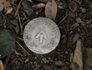 Old Aluminum At Survey Marker by Tinker in Trail & Blazes in Maryland & Pennsylvania