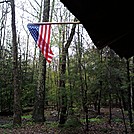 American flag at Brinks Road shelter (NJ) by BigHodag in New Jersey & New York Shelters