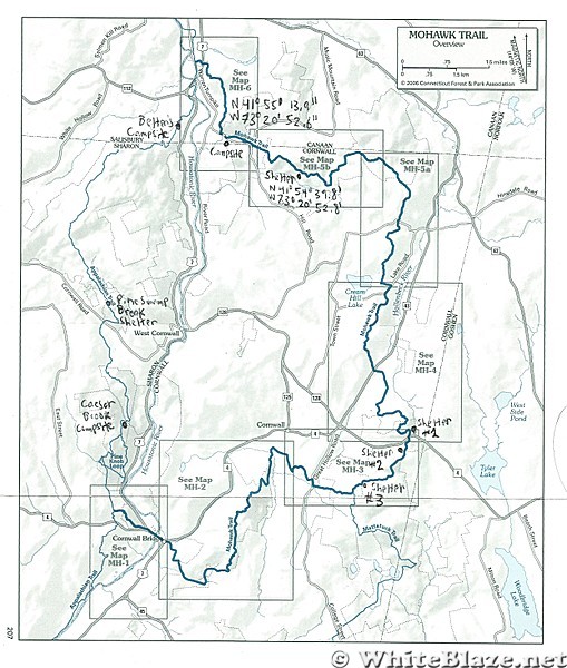 A.T. - Mohawk Trail loop with approx campsite locations