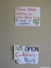 Laundry Warning by bigcranky in North Carolina &Tennessee Trail Towns