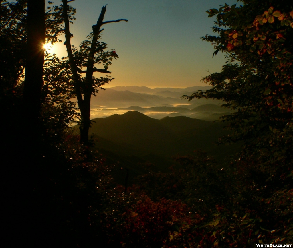 October sunrise from Naked Ground