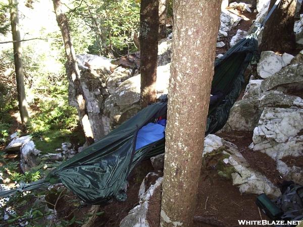 Hammocking on the rocks