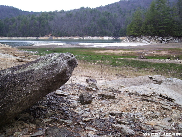 A dry lake.