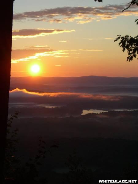 Sunrise view from Riga Lean-to