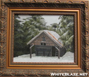 Oil Painting Of Roan Mtn. Shelter