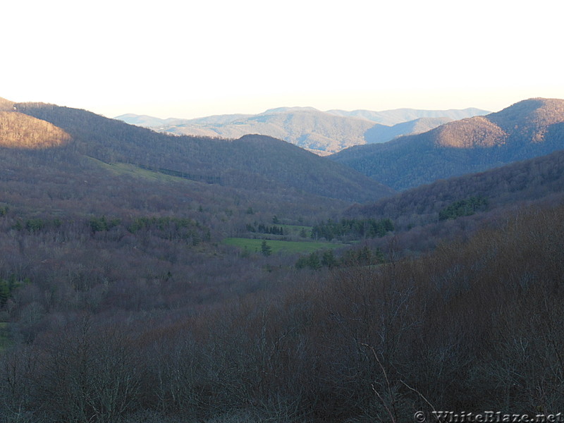 sunset from overmtn shelter