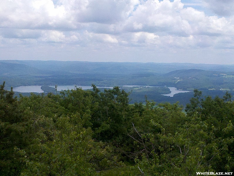 Twin Lakes in Salisbury, Conn. from Race Mountain South "Summit," Mt. Washington, Mass.