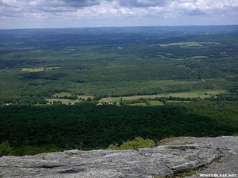 Housatonic Valley and Berkshires Beyond, Eastward from North End of Race Mountain Cliff-Walk