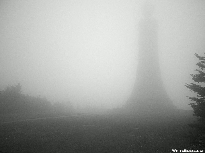 Massachusetts War Memorial, in the Fog, Mt. Greylock Summit, July 3, 2011