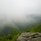 Across Hopper from Stony Ledge Toward Fogged-in Mt. Greylock Summit, July 3, 2011