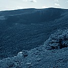 Up Gulf of Slides to Mt. Slide from Boott Spur Trail (blue tint)