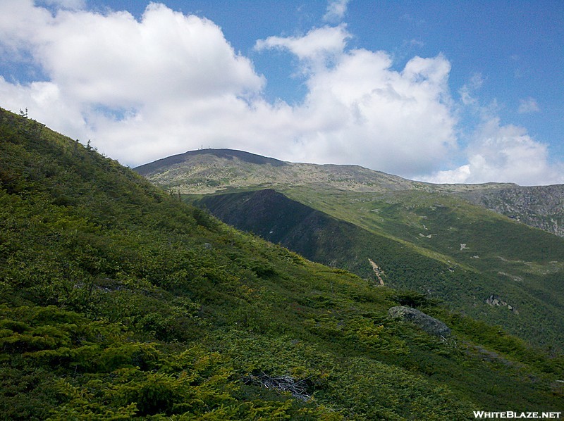 Mt. Washington and Lion Head from Boott Spur Trail Near Split Rock