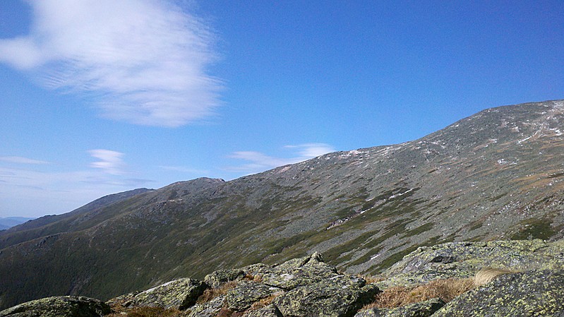 Northward Across Ammonoosuc Ravine Along Presidential Ridgeline North of Mt. Washington