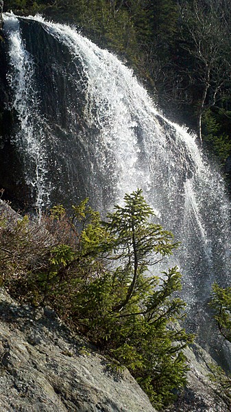 Second Uppermost Main Falls Along Ammonoosuc Ravine Trail