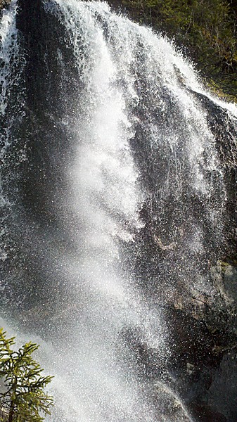 Second Uppermost Main Falls Along Ammonoosuc Ravine Trail