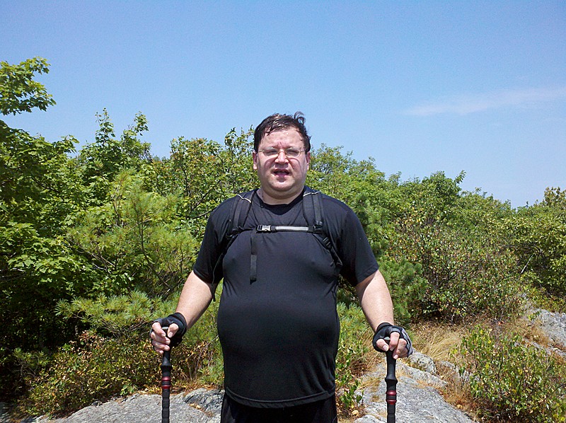 Driver 8 on Rock Outcrop Just East of Everett Summit, July 14, 2012