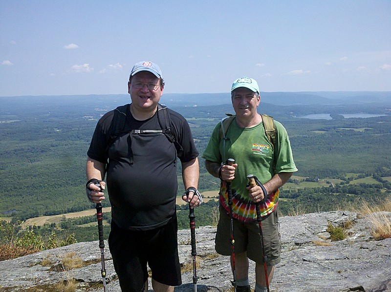 Driver 8 and Coach Lou at North End of Mt. Race Cliffs, July 14, 2012