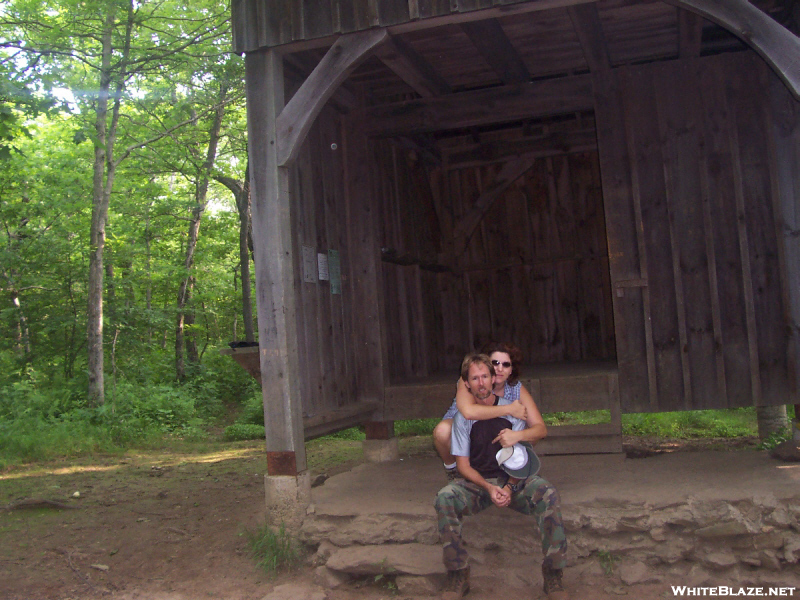 Me And My Wife At Springer Mtn Shelter