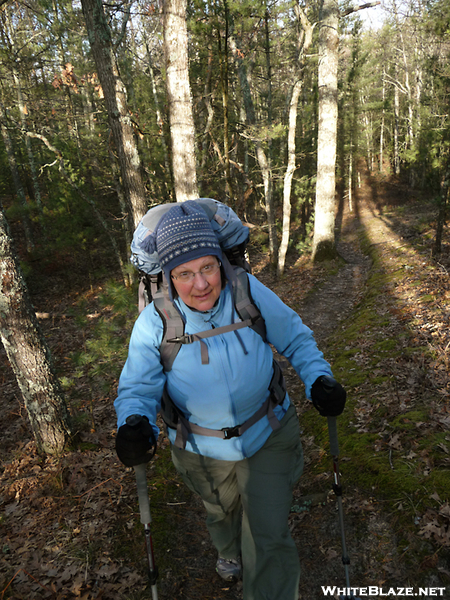 Platte Plains Trail - Mary Climbing The Dunes