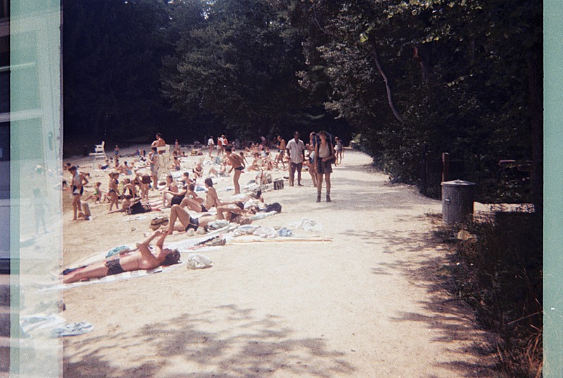 Hiking on the Beach 1985