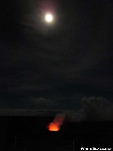 Moon Rise Over Volcano