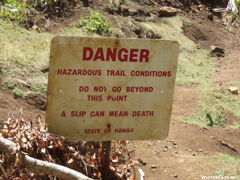 Kalalau Trail Sign