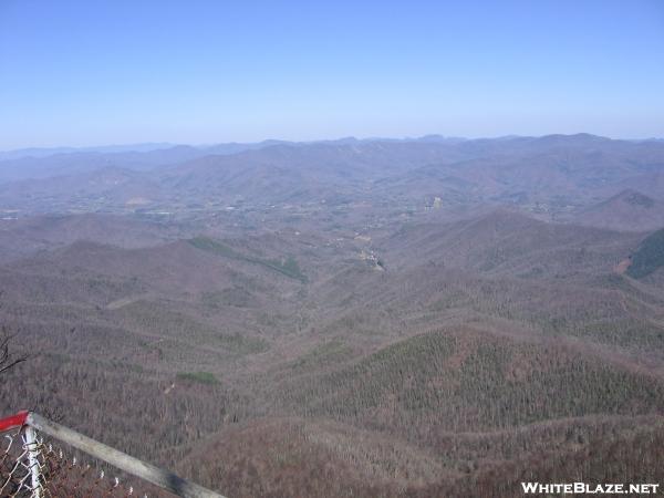 View from the firetower on Albert Mountain