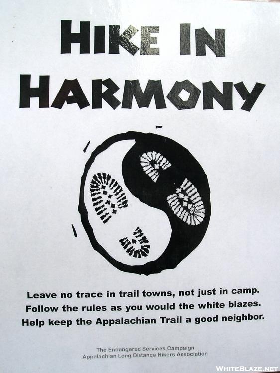 ALDHA "Hike in Harmony" poster at Baxter