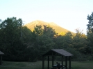 GAMEr M&M rests after summiting Katahdin.