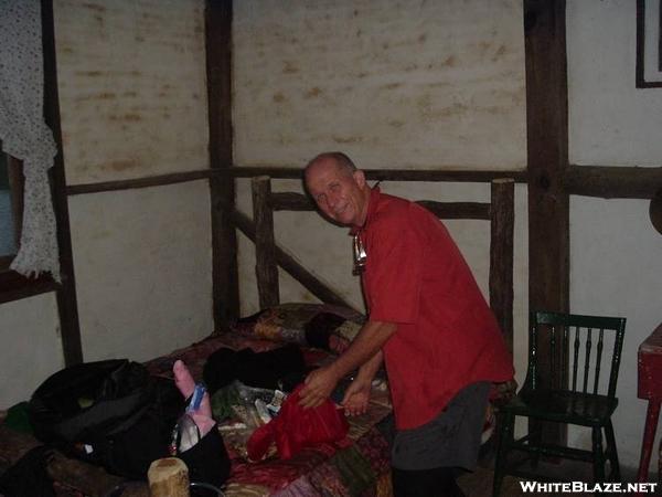 Reef in cabin at Standing Bear Farm