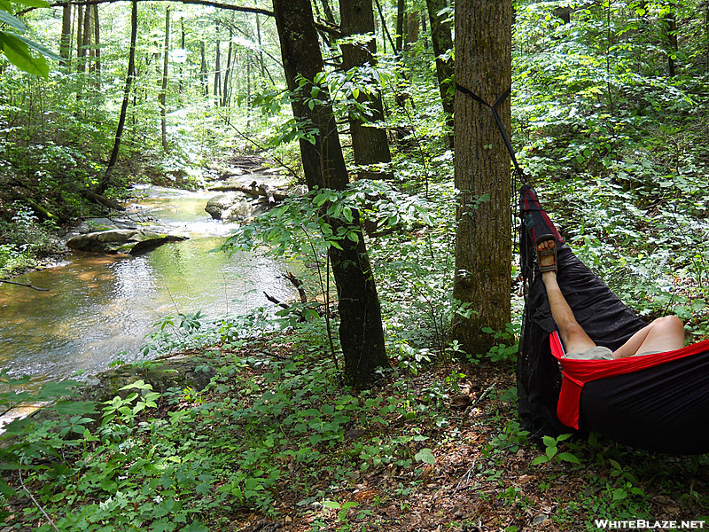 Hammock camping on AT along Brown Mtn. Creek