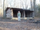 lori at woodland trail shelter