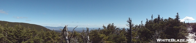 Panoramic near the summit of Mt. Moosilauke