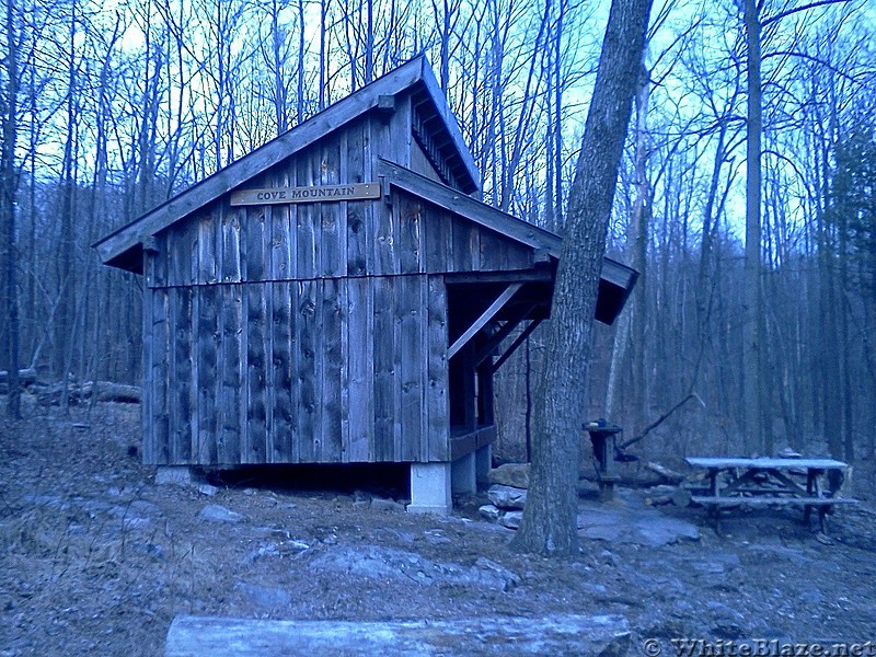 Cove Mountain Shelter.